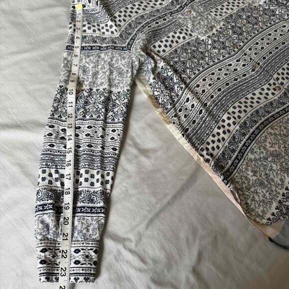 Vicente Tunic Shirt Womens Colorful Floral Print Top Long Sleeve Button Up S-z M - Picture 11 of 13